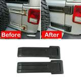 Maxbell 2Pcs Tailgate Hinge Covers Trim Durable Parts for Jeep Wrangler JK Jku