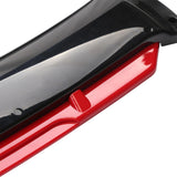 Maxbell 3 Pieces Universal Car Front Bumper Lip Kit Replaces Automotive Premium Black Red