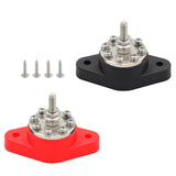 Maxbell Power Distribution Block Bus Bar 8 Terminal Block for Truck rv Black M10