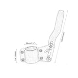 Maxbell Extension Turn Signal Lever Adjustment Position up Kit for Chevrolet Red