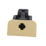 Maxbell Vehicle Glove Box Door Cover Lid Latch Handle 6Q0 857 131 D for VW Polo Beige With Hole