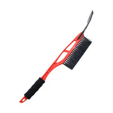 Maxbell Multipurpose Ice Scraper & Snow Brush for Car Windshield Garden Sturdy Red