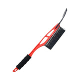 Maxbell Multipurpose Ice Scraper & Snow Brush for Car Windshield Garden Sturdy Red