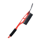 Maxbell Multipurpose Ice Scraper & Snow Brush for Car Windshield Garden Sturdy Red