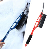 Maxbell Multipurpose Ice Scraper & Snow Brush for Car Windshield Garden Sturdy Red