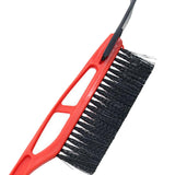 Maxbell Multipurpose Ice Scraper & Snow Brush for Car Windshield Garden Sturdy Red