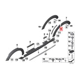 Maxbell Vehicle Wheel Arch Trim Cover for BMW Mini Countryman R60 2010-2017 Rear Door Left