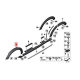 Maxbell Vehicle Wheel Arch Trim Cover for BMW Mini Countryman R60 2010-2017 Wheel Front Left