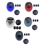 Maxbell Manual Gear Shift Knob Direct Replaces with 8mm 10mm 12mm Adapters Metal Black