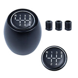 Maxbell Manual Gear Shift Knob Direct Replaces with 8mm 10mm 12mm Adapters Metal Black