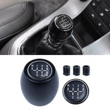 Maxbell Manual Gear Shift Knob Direct Replaces with 8mm 10mm 12mm Adapters Metal Black