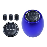 Maxbell Manual Gear Shift Knob Direct Replaces with 8mm 10mm 12mm Adapters Metal Blue