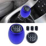 Maxbell Manual Gear Shift Knob Direct Replaces with 8mm 10mm 12mm Adapters Metal Blue