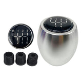 Maxbell Manual Gear Shift Knob Direct Replaces with 8mm 10mm 12mm Adapters Metal Argent