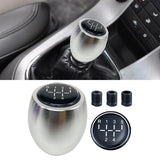 Maxbell Manual Gear Shift Knob Direct Replaces with 8mm 10mm 12mm Adapters Metal Argent