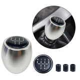 Maxbell Manual Gear Shift Knob Direct Replaces with 8mm 10mm 12mm Adapters Metal Argent