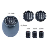 Maxbell Manual Gear Shift Knob Direct Replaces with 8mm 10mm 12mm Adapters Metal Titanium