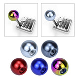 Maxbell Universal Gear Shift Knob Heads Accessory Accessories Quick Installation Car Argent