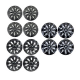 Maxbell 4Pcs 18" Hub Cap Wheel Cap Cover Automobile Durable for Tesla Model 3 Matt Black