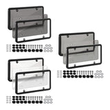 Maxbell American License Plate Frame with Screws Auto Accessory for Auto Truck White