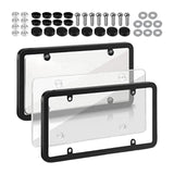Maxbell American License Plate Frame with Screws Auto Accessory for Auto Truck White