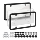 Maxbell American License Plate Frame with Screws Auto Accessory for Auto Truck White