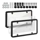 Maxbell American License Plate Frame with Screws Auto Accessory for Auto Truck White