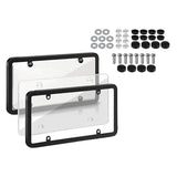 Maxbell American License Plate Frame with Screws Auto Accessory for Auto Truck White