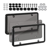 Maxbell American License Plate Frame with Screws Auto Accessory for Auto Truck Black