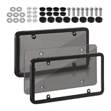 Maxbell American License Plate Frame with Screws Auto Accessory for Auto Truck Black
