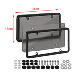 Maxbell American License Plate Frame with Screws Auto Accessory for Auto Truck Black