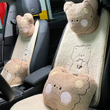 Maxbell Universal Car Seat Cushion Accessories Breathable for Automotive SUV Bear 3D Backrest