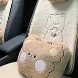 Maxbell Universal Car Seat Cushion Accessories Breathable for Automotive SUV Bear 3D Backrest