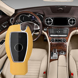 Maxbell Car Key Fob Case Holder Protector for Mercedes-Benz A B C E S Class ml Yellow