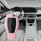 Maxbell Car Key Fob Case Holder Protector for Mercedes-Benz A B C E S Class ml Pink