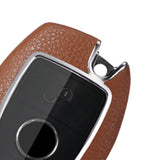 Maxbell Car Key Fob Case Holder Protector for Mercedes-Benz A B C E S Class ml Brown