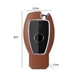 Maxbell Car Key Fob Case Holder Protector for Mercedes-Benz A B C E S Class ml Brown