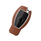 Maxbell Car Key Fob Case Holder Protector for Mercedes-Benz A B C E S Class ml Brown