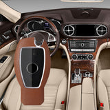 Maxbell Car Key Fob Case Holder Protector for Mercedes-Benz A B C E S Class ml Brown