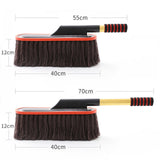 Maxbell Car Duster Brush Extendable Handle Soft Adjustable for Automotive Truck Coffee with Box