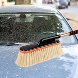 Maxbell Car Duster Brush Extendable Handle Soft Adjustable for Automotive Truck Beige no Box