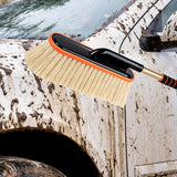 Maxbell Car Duster Brush Extendable Handle Soft Adjustable for Automotive Truck Beige with Box