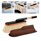 Maxbell Car Duster Brush Extendable Handle Soft Adjustable for Automotive Truck Beige with Box