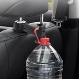 Maxbell 2 in 1 Car Headrest Hidden Hook W/Phone Holder Hidden for Grocery Cloth Argent