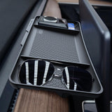 Maxbell Behind Screen Storage Tray Console Organizer for Tesla Model 3 Y Black