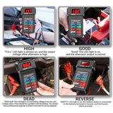 Maxbell Portable Engine Tester 12V with Clamps Alternator Checker for Vehicles