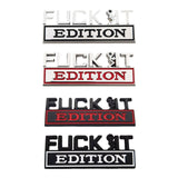 Maxbell Car Exterior Emblems 3D Fender Badge Decal for Vehicles Accessories Argent Black