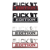 Maxbell Car Exterior Emblems 3D Fender Badge Decal for Vehicles Accessories Argent Black