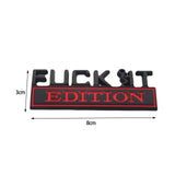 Maxbell Car Exterior Emblems 3D Fender Badge Decal for Vehicles Accessories Black and Red