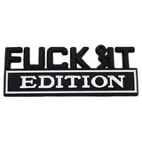 Maxbell Car Exterior Emblems 3D Fender Badge Decal for Vehicles Accessories Black and White